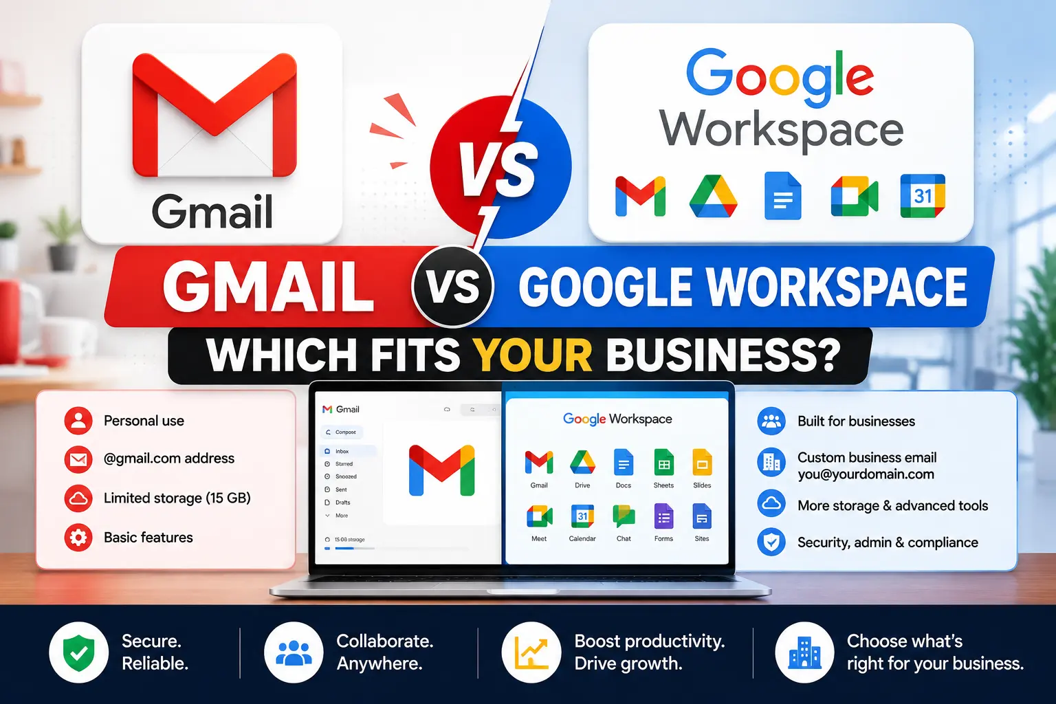 Gmail vs Google Workspace | Which Fits Your Business?