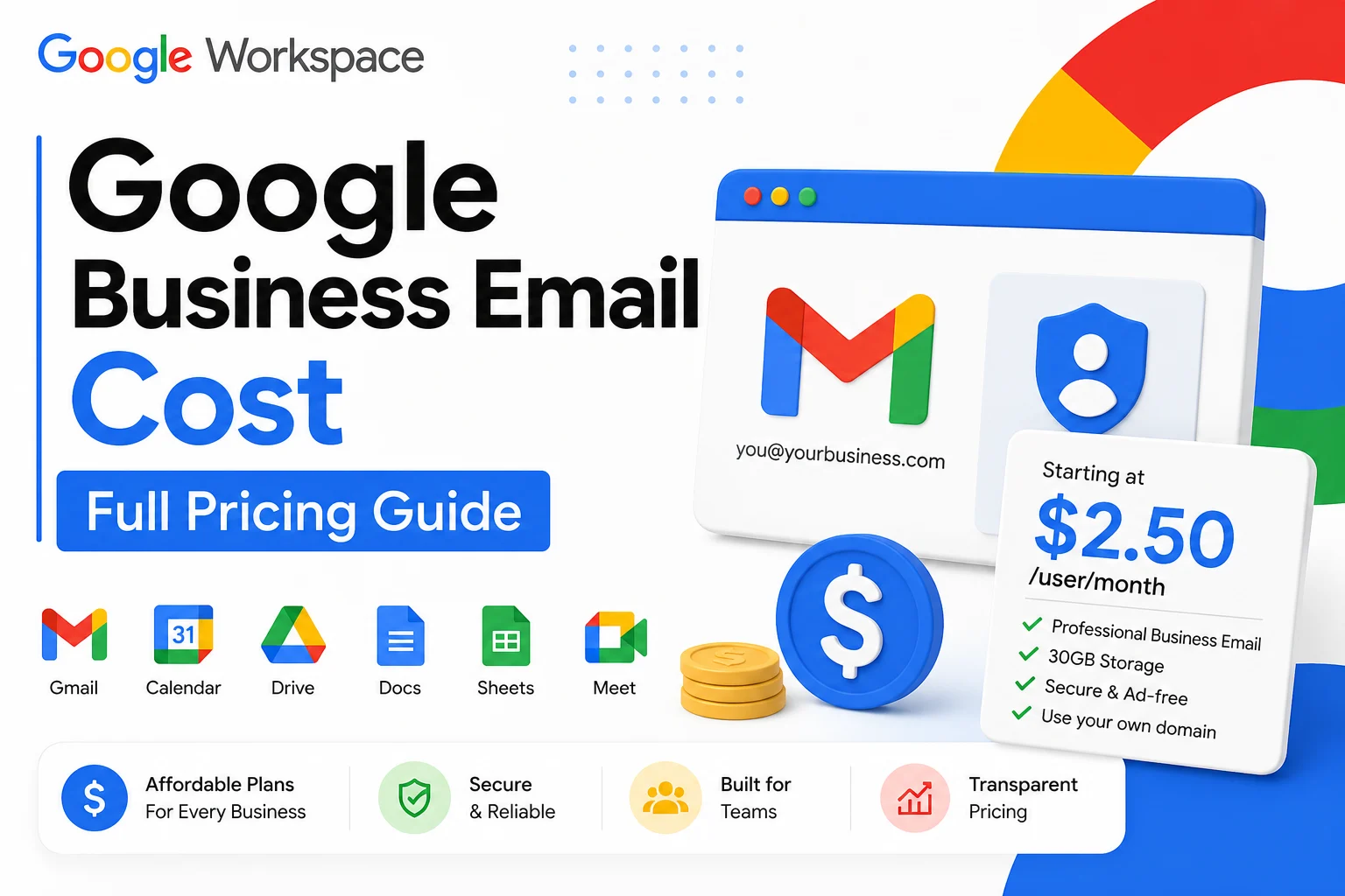 Google Business Email Cost | Full Pricing Guide