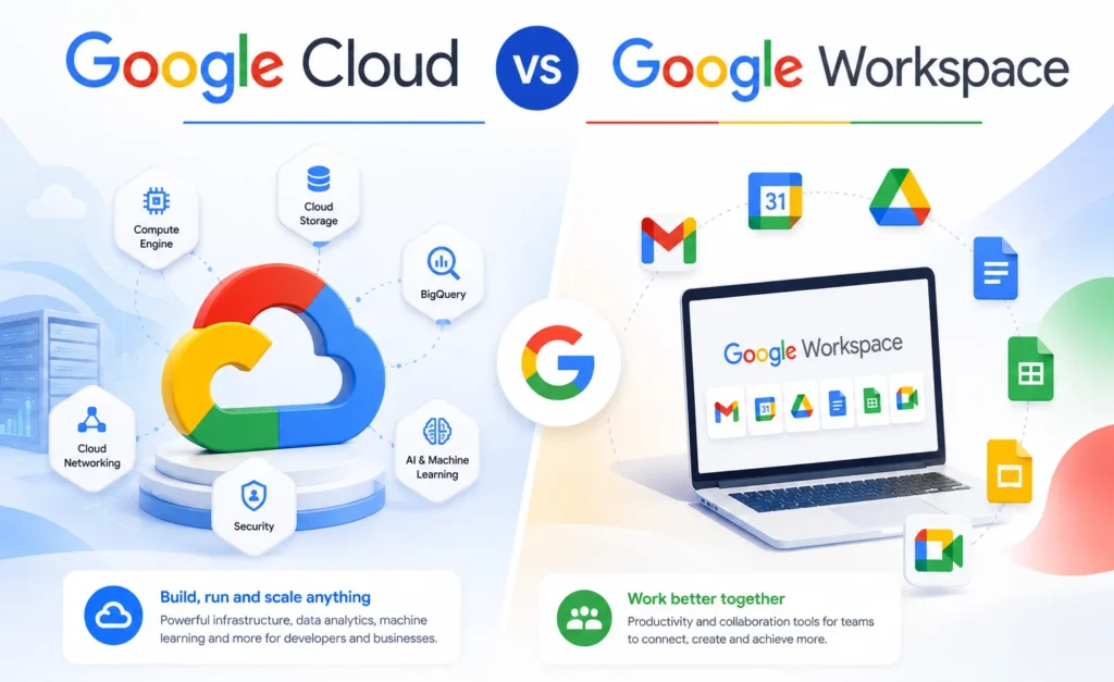 Google Cloud vs Google Workspace