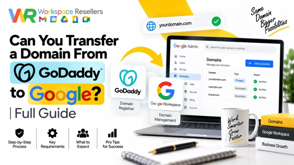 transfer domain from godaddy to google